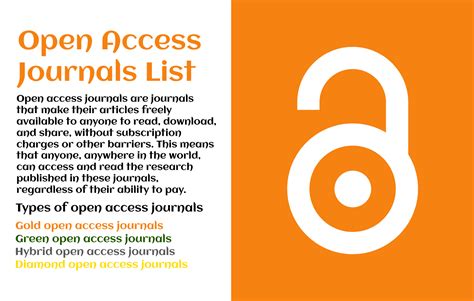 Free Access to Quality Research: Open Access Journals List 2024 ...