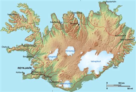 Iceland Map stock illustration. Illustration of geography - 13986284