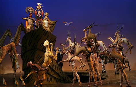 In the theatrical performance of the Lion King, dance is used to bring ...