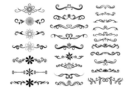 Floral Dividers Vector Pack