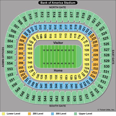 Printable Carolina Panthers Stadium Seating Chart | Two Birds Home