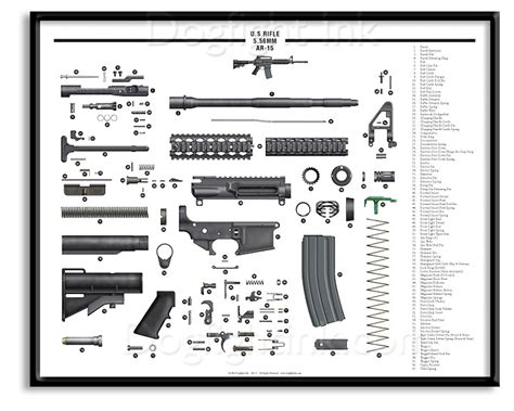 AR-15 Exploded Parts Diagram