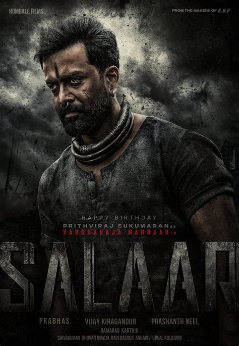 'Salaar': Prithviraj looks sharp in first look poster; Pic Inside ...