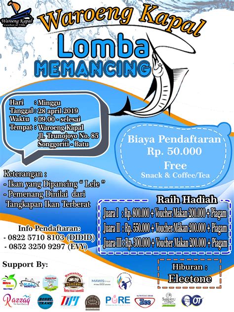 Yang Hobi Mancing, Ayo segera daftarkan diri anda untuk Lomba Memancing ...