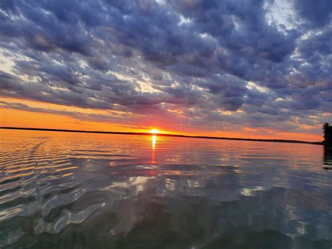 Sunset on the Lake : r/pics