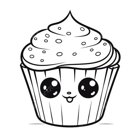 Kawaii Cupcake Coloring Pages Free Printable Printable, 41% OFF