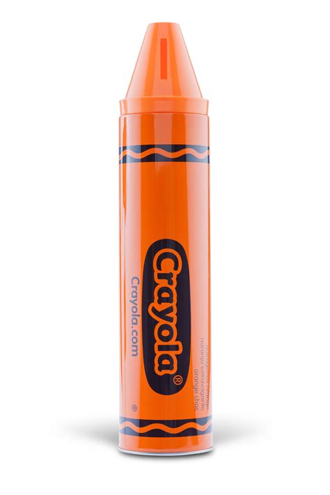 Crayon Bank 15" Tall - Outrageous Orange - Crayola