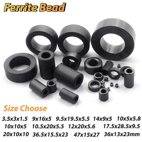 Ferrite Sleeve Core Ferrite Bead RF PA Choke 3.5x3x1.5 to 47x15x27 ...