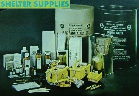 Civil Defense Museum-Community Fallout Shelter Supplies - Main Page