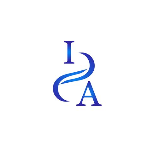 IA blue logo design for your company 11579705 Vector Art at Vecteezy