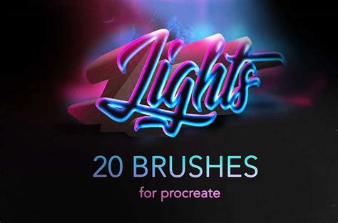 Procreate Lights & Glow Photoshop Brushes | Luckystudio4u