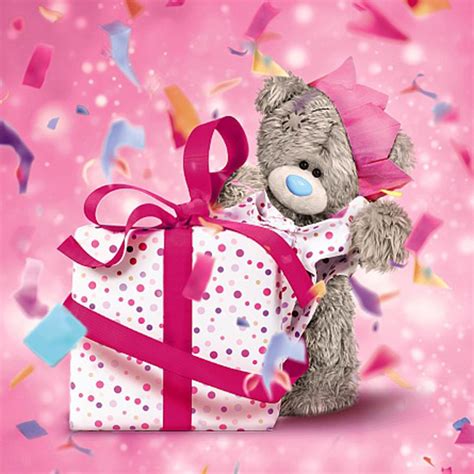 3D Holographic With Large Presents Me To You Bear Birthday Card ...