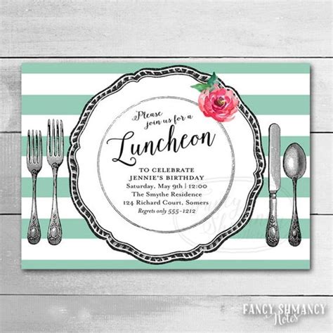 Luncheon Invitations For Seniors