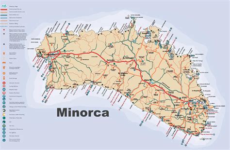 Menorca Map Of Island