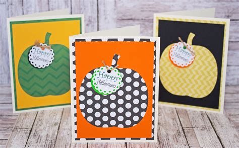 Pumpkin Card Set, Set of 3 Blank Cards, Halloween Pumpkin Card ...