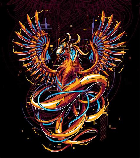 45 Magnificent Art and Illustrations of Mythical Creatures | Phoenix ...