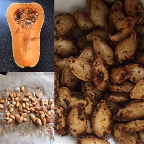 Roasted spicy butternut squash seeds - Eating Ideas