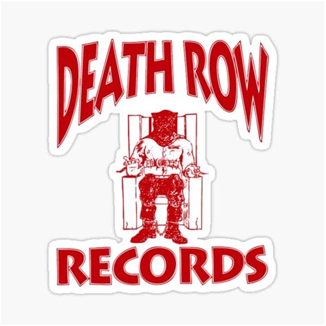 "Death Row Records Logo Red" Sticker for Sale by mattix147 | Redbubble