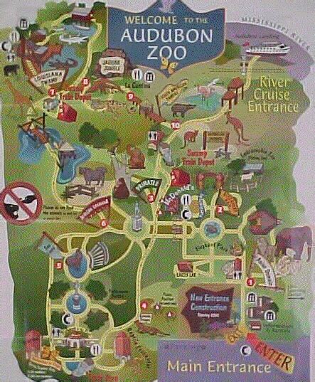 Audubon Zoo Map | Zoo map, Map diagram, Audubon zoo