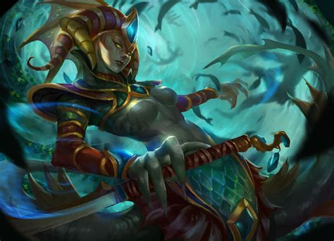 ArtStation - DOTA2: NAGA SIREN, Sheep Lin | Warcraft art, Naga, Fantasy ...