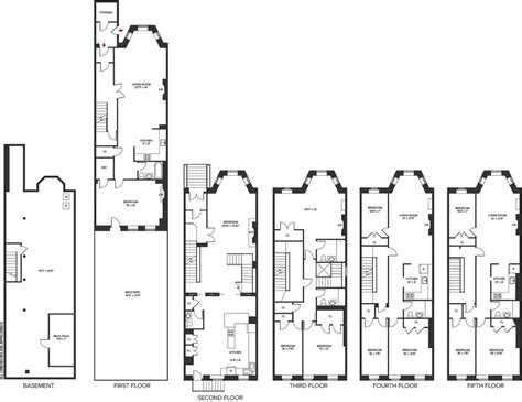 Typical Brooklyn Brownstone Floor Plan | Floor Roma