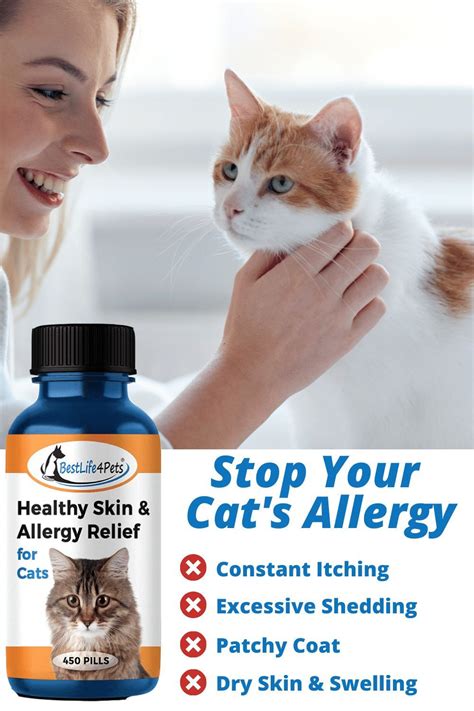 Healthy Skin, Coat and Allergy Relief Dermatitis Remedy for Cats (450 ...