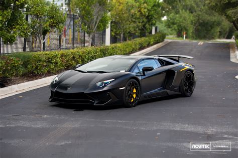 Black Menacing Lamborghini Aventador Boasting a Body Kit — CARiD.com ...