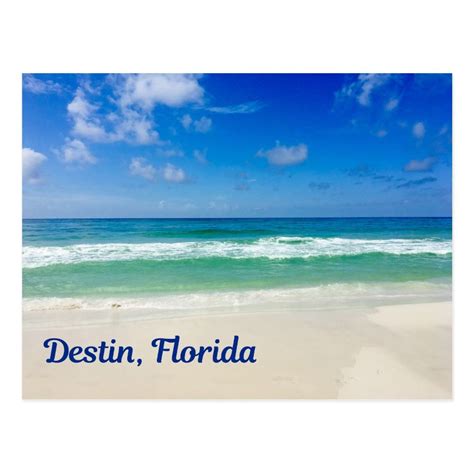 Destin Florida Beach Photography Vacation Postcard | Zazzle | Destin ...