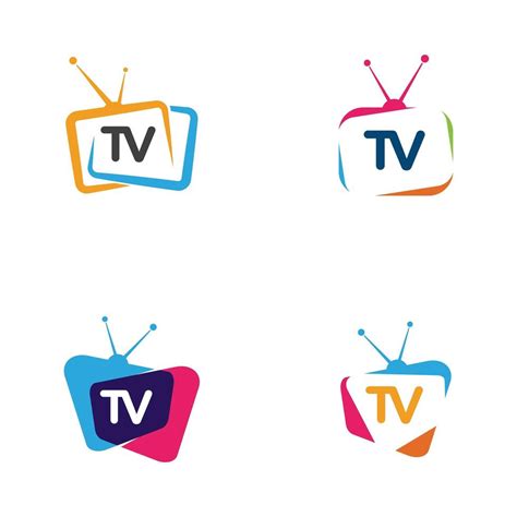 TV icon logo set 1268892 Vector Art at Vecteezy