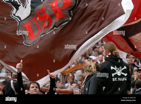 Fans, Supporters of FC St. Pauli Stock Photo - Alamy