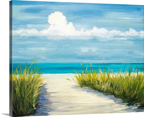 Beach Scene I | Beach scene painting, Beach painting, Abstract canvas ...