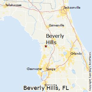 Beverly Hills Florida Map | World Map Black And White