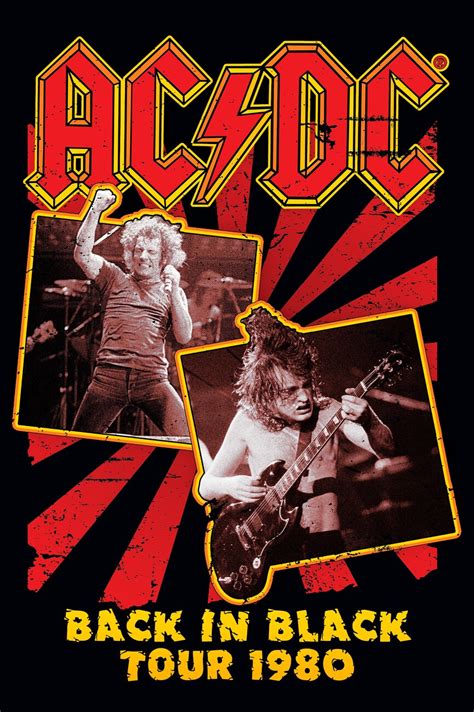 Poster AC/DC - Back in Black 80 | Wall Art, Gifts & Merchandise ...