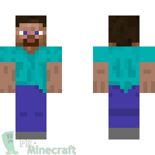 From Minecraft to painting: steve skin