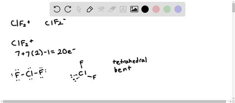 SOLVED:Compare the F-Cl-F angles in ClF2^+ and ClF2^- . Using Lewis ...