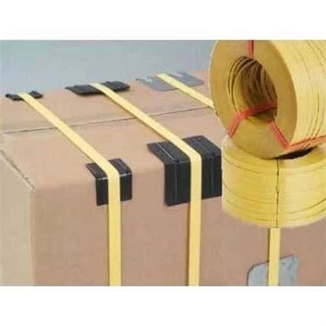 Yellow PP Box Strap, Pack Size: 125mm, Packaging Type: 100 Miter Roll ...