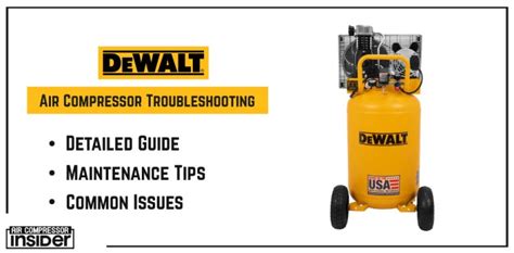 Dewalt Air Compressor Troubleshooting