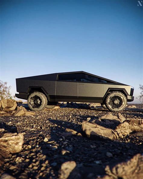 Matte Black Tesla CyberTruck on Instagram