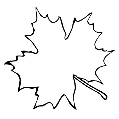 Autumn Leaf Outline Clip Art - ClipArt Best