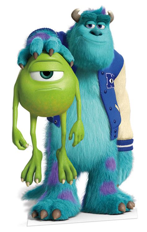 Lifesize Cardboard Cutout of Sulley and Mike From Monsters University ...