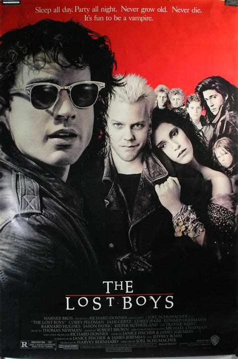 LOST BOYS, Original Vampire Horror Movie Poster starring Kiefer ...