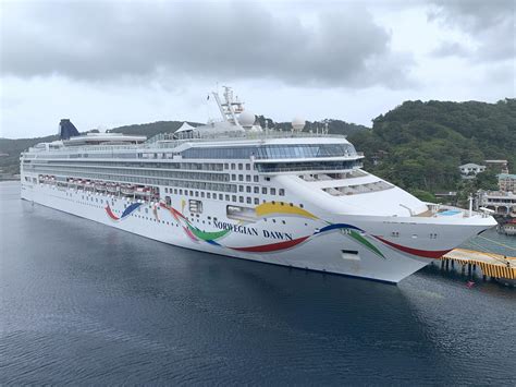 Norwegian Dawn docked at Roatan. : r/Cruise