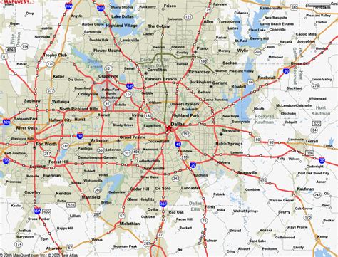 Map Of Dallas Texas area | secretmuseum