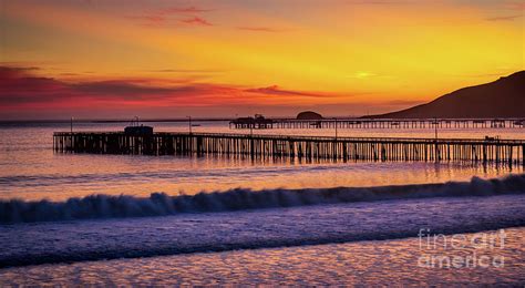 Avila Beach Pier At Sunset Photograph by Mimi Ditchie | Fine Art America