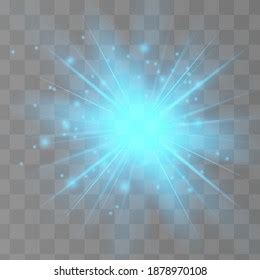 Blue Glowing Light Effect Isolated On Stock Vector (Royalty Free ...