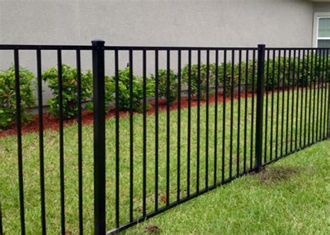 residential-black-wrought-iron-fence-panels-for-flat-top-1000mm-black ...