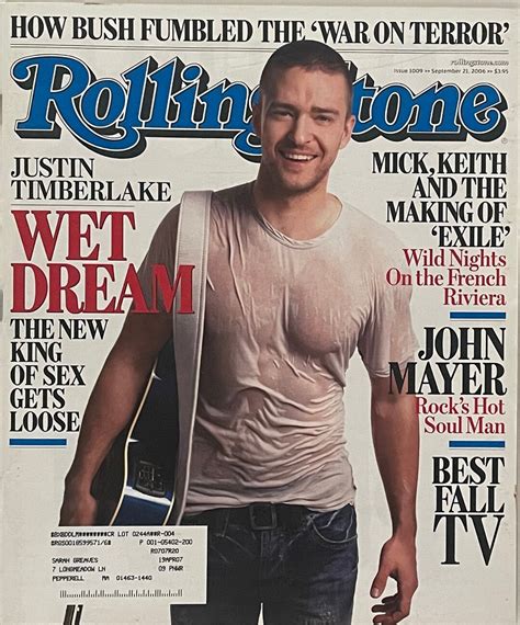 Rolling Stone Magazine Justin Timberlake September 21, 2006 - Etsy