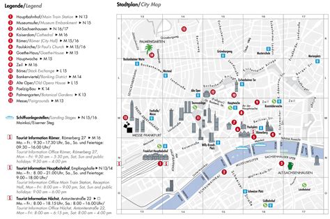 Frankfurt city center map