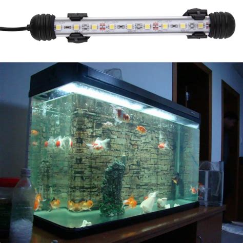 18cm SMD5050 8pcs LED White Aquarium Fish Tank Spot Light IP68 ...