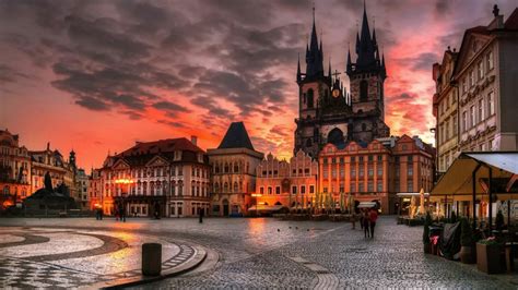 Old Town Square Prague Czech Republic Between Wenceslas Square And The ...